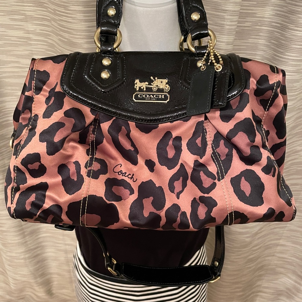 NWOT Coach Madison Leopard Print